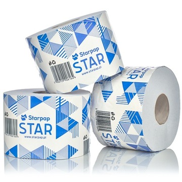 Papier toaletowy STAR Biały Makulatura 68m 18szt