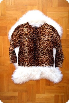 sweter damski zara panterka cętki luźny oversize we wzory modny śliczny S