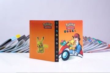 Коллекционный альбом для 240 карточек Покемон Пикачу + бесплатный подарочный набор из 100 карточек