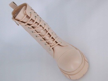 АЖУРНЫЕ БОТИНКИ TRAPERS БЕЖЕВЫЕ ВЕСЕННИЕ КОЖАНЫЕ ТУФЛИ 36