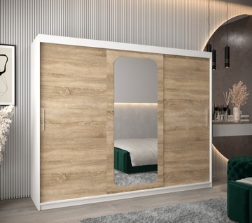 Szafa przesuwna garderoba PROMO T2 250 z lustrem