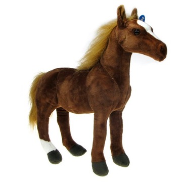 MASKOTKA KOŃ KASZTAN BRĄZ 55cm DUBI