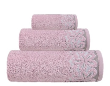 GRENO Ręczniki BELLA RÓŻANY zestaw 3 szt.