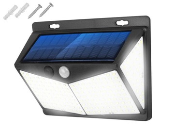LAMPA ŚCIENNA SOLARNA 5.5V 130MA, CZUJNIK RUCHU