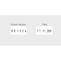 Штамп 60ДД, 6-ЗНАЧНЫЙ НОМЕР С ЦИФРОВОЙ ДАтой