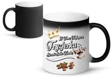 MAGICZNY KUBEK DLA FRYZJERKI NA PREZENT