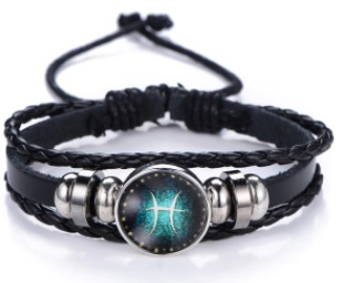 Bransoletka na rękę z znakiem zodiaku Ryby