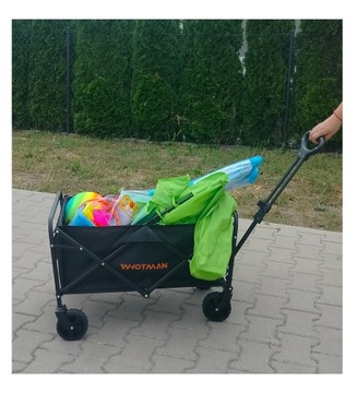 СКЛАДНАЯ КЕМПИНГОВАЯ ТУРИСТИЧЕСКАЯ ТРАНСПОРТНАЯ САДОВАЯ ПЕРЕВОЗКА 100 Л ЧЕРНАЯ