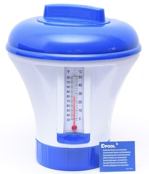 DOZOWNIK Z TERMOMETREM CHLORU DO BASENU 20g 200g BARDZO MOCNY SOLIDNY XXL