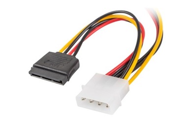 LANBERG KABEL ZASILAJĄCY MOLEX (M) DO SATA (F)
