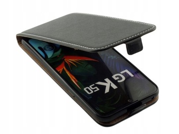 Чехол-кобура Вертикальная крышка с откидным чехлом на магните для LG K50 / Q60