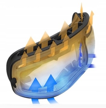 GOGLE NARCIARSKIE SNOWBOARDOWE 4Fun CZERWONE dla kobiet i mężczyzn