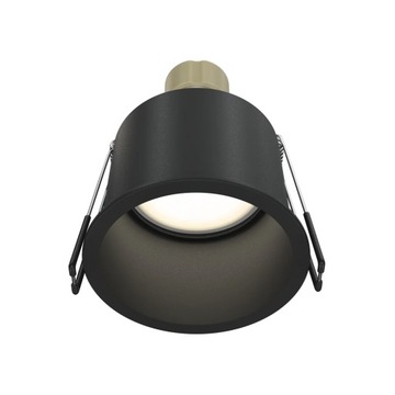 Lampa oprawa sufitowa wpuszczana punktowa okrągła czarna nowoczesna Maytoni