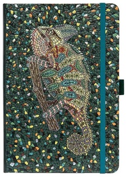 Biurowy ZESZYT Notes do ZAPISYWANIA NOTATNIK z gumką Kameleon 13,4x19,6cm