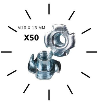 A203 Зажимная гайка M10X13 мм Зажимная гайка 50 шт.