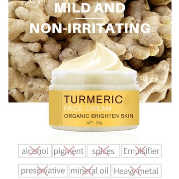 Turmeric Facial Cream Skin Brighten Repair Cream