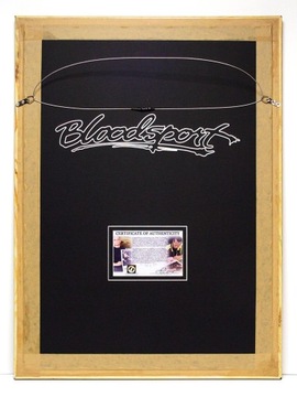 Плакат Bloodsport 1988 года с автографами легенды Ван Дама Боло Юнга