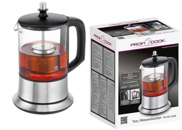 ЭЛЕКТРИЧЕСКИЙ ЧАЙНИК ТРАВЫ КУВШИН 1100ВТ INOX