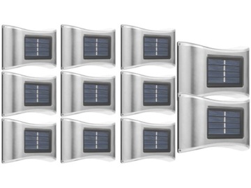 11x Kinkiet Solarny Lampka LED na Słońce +Czujnik