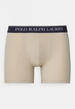 POLO RALPH LAUREN M 2 PAK BOKSERKI BEIGE BLUE J21900