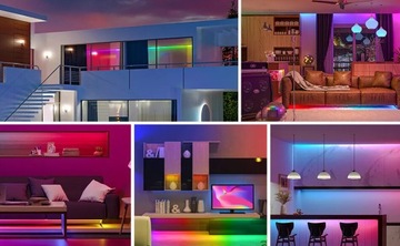 Цифровая светодиодная лента 5 м COB RGB Pixel WS2811 Приложение Музыка Пульт дистанционного управления Источник питания