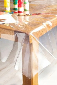 OBRUS CERATA PLAMOODPORNA PRZEZROCZYSTA TRANSPARENTNA OCHRONNA NA STÓŁ