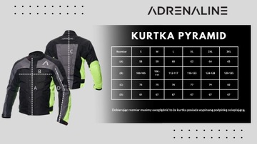 Мотоциклетная куртка ADRENALINE PYRAMID желтая 2.0 PPE 2XL