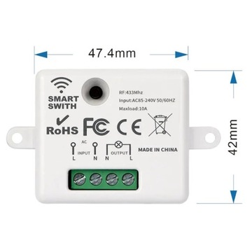 Релейный радиоконтроллер RF433MHz plus Switch