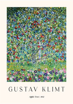 Plakat 42x29,7 A3 Gustav Klimt drzewo jabłoń art reprodukcja BOHO 20 WZORÓW