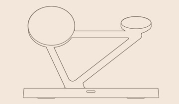 ИНДУКТИВНОЕ ЗАРЯДНОЕ УСТРОЙСТВО ДЛЯ IPHONE 15 14 13 12 Qi ДЛЯ MAGSAFE/AIRPODS/ЧАС