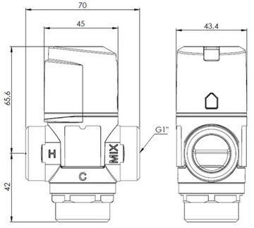 Смесительный клапан Afriso 1
