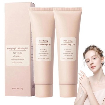 Exfoliating Gel,Natural Bamboo Charcoal Blackhead Exfoliator Cream,Instant