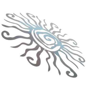 Dekoracja ścienna słońca Living Metal Art