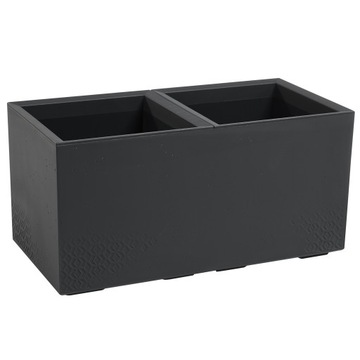 ЦВЕТОЧНАЯ КЛУМБА, ЦВЕТОЧНЫЙ ГОРШОК, ЯЩИК, ЦВЕТОЧНЫЙ ГОРШОК, ЧАША, ТЕРРАСА, АНТРАЦИТ, БОЛЬШОЙ БЕТОН, 80x40x40см