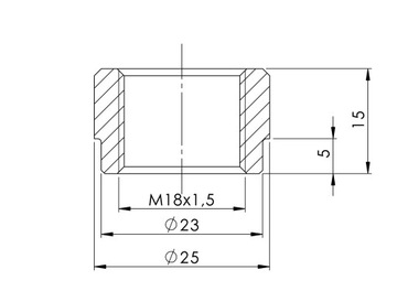 Гнездо и колпачок лямбда-зонда, втулка М18х1,5