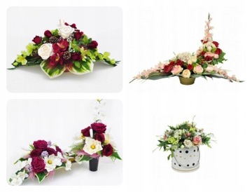 GRAVE DRESS КЛАДБИЩЕ ИСКУССТВЕННЫЕ ЦВЕТЫ + бесплатно