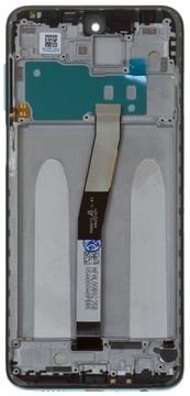 Wyświetlacz Xiaomi Redmi Note 9 Pro Service Pack Oryginalny LCD Ramka Ziel