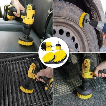 НАБОР ЩЕТКОВ ДЛЯ МОЙКИ ОБИВКИ ДЛЯ ОТВЕРТКИ, 4 ШТ.