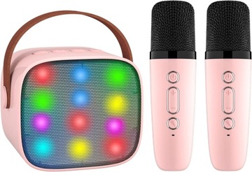 GŁOŚNIK BLUETOOTH KARAOKE Z BEZPRZEWODOWY MIKROFON DLA DZIECI I DOROSŁYCH