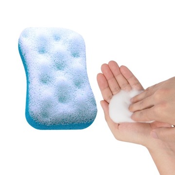 ГУБКА МАССАЖНАЯ CERES ДЛЯ МЫТЬЯ ДУШЕВОЙ ВАННЫ, 2-СЛОЙНАЯ, 1 ШТ, РАССЛАБЛЯЕТ