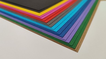Papier karton Mix kolorów 270g A4 20 ark