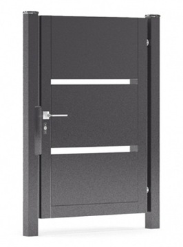 Ворота входные двустворчатые INCOGNITO BR.16.2.2 оцинкованный + RAL 140x300