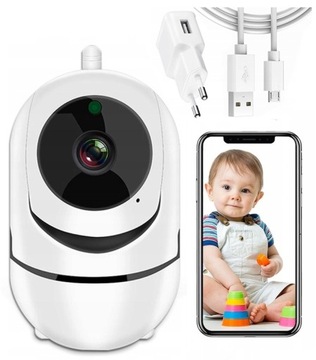 NIANIA ELEKTRONICZNA KAMERA FullHD WiFi OBROTOWA