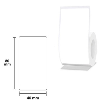 NIIMBOT Etykiety Naklejki Biały 40х80 mm 95 szt do B21, B3S, B1