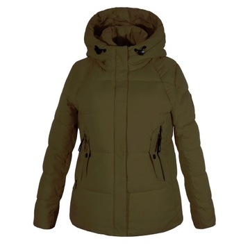 MODNA KURTKA ZIMOWA PIKOWANA OCIEPLANA Z KAPTUREM 42/44 XL/XXL