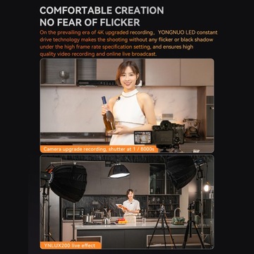 YONGNUO YNLUX200 Bi-Color LED Video Light 200W