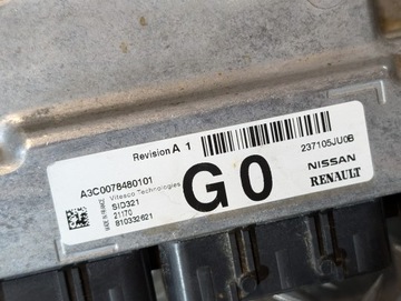 JEDNOTKA ŘÍZENÍ MOTORU NISSAN NAVARA 237105JU0B