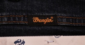 WRANGLER spodnie STRAIGHT regular DARK BLUE jeans GREENSBORO _ W44 L34