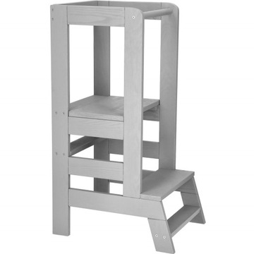 КУХОННАЯ ПОМОЩНИК ДЛЯ КУХНИ, ДЕТСКАЯ ПОДСТАВКА ДЛЯ ДЕТЕЙ, СЕРЫЙ