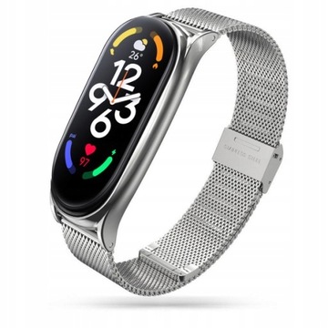 Opaska Stalowa do Xiaomi Mi Band 7 Srebrna